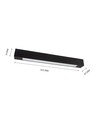 60cm Leuchte - Für 1x 60cm LED-Röhre, schwarz
