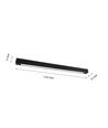 125cm Fassung - Für 1x 120cm LED-Röhre, schwarz