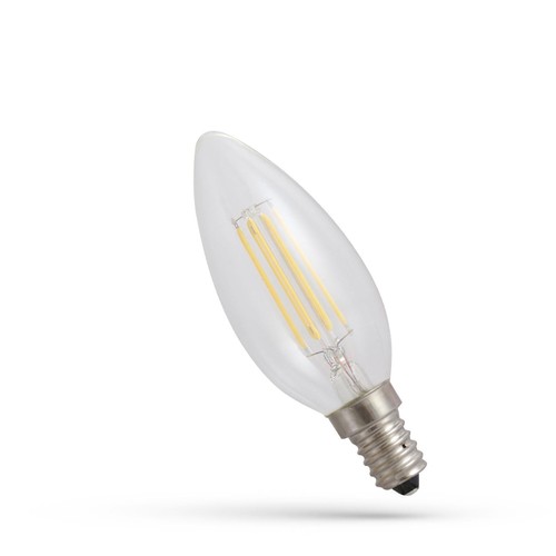 E14 4W LED-Lampe - C35, Filament, extra warmweiß, 1800K