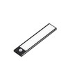 Batteriebetriebene Schrankbeleuchtung - 20 cm, Schwarz, PIR-Sensor, wiederaufladbar