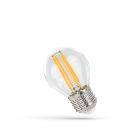 E27 5,5W dimmbare LED Tropfenlampe - G45, Filament