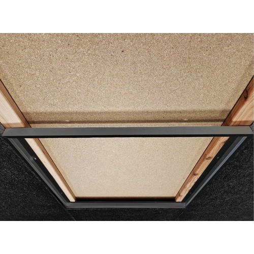 Aufbau-Troldtekt-Rahmen 60x60 - Für LED-Panel, passt zu Troldtekt ohne Anpassung, schwarze Kante