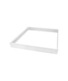 Hoher Rahmen für 60x60 LED-Panel - Schnelle Montage, Kunststoff-Ecken, ohne sichtbare Schrauben, weißer Rand