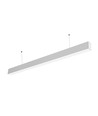 40W LED-Lichtleiste - 120cm, 100lm/W, Weiß, Deckenleuchte für Büro, inkl. Seilaufhängung