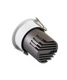 11W Ø8,4cm Einbaustrahler dimmbar RA92 - Ausschnitt: Ø7,5 cm, Maße: Ø8,4 cm, Weißer Rand
