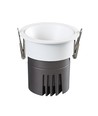 11W Ø8,4cm Einbaustrahler dimmbar RA92 - Ausschnitt: Ø7,5 cm, Maße: Ø8,4 cm, Weißer Rand