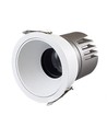 11W Ø8,4cm Einbaustrahler dimmbar RA92 - Ausschnitt: Ø7,5 cm, Maße: Ø8,4 cm, Weißer Rand