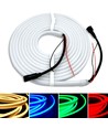 5m 16W/m RGB+WW Neon Flex Strip - 24V DC, IP65, 72 LEDs pro m, alle 10cm teilbar