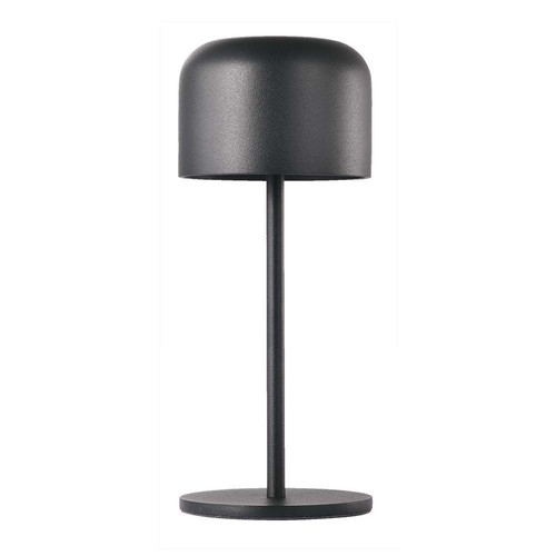 V-Tac wiederaufladbare CCT Tischlampe - Schwarz, IP54, Touch-dimmbar, Modell Mini
