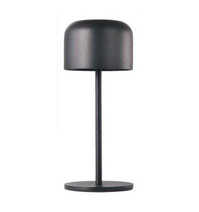 V-Tac wiederaufladbare CCT Tischlampe - Schwarz, IP54, Touch-dimmbar, Modell Mini