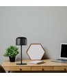 V-Tac wiederaufladbare CCT Tischlampe - Schwarz, IP54, Touch-dimmbar, Modell Mini