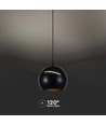 V-Tac LED Lampe - Schöne Deckenlampe, Ø12, schwarz, inkl. Aufhängung