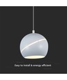 LED-Lampe - Ø12cm, Weiß, schöne Deckenleuchte, inkl. Aufhängung