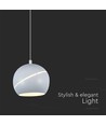 LED-Lampe - Ø12cm, Weiß, schöne Deckenleuchte, inkl. Aufhängung