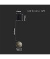 8W LED-Lampe - Schöne Deckenleuchte, Ø12cm, Champagne, inkl. Aufhängung