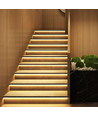 Treppen LED COB Streifen-Set 11W pro Stufe - 24V DC, IP20, Bis zu 16 Stufen, mit Sensor