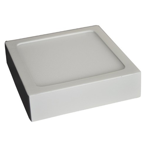 12W LED Deckenleuchte - 14 x 14cm, Höhe: 2,4cm, weißer Rand