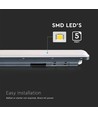 150cm 48W wasserdichte komplette LED-Wannenleuchte, durchverdrahtet - 5760lm, 120lm/W, IP65