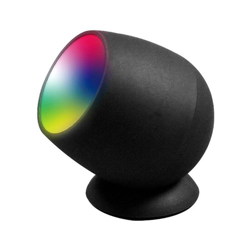 Smart Home Lampe mit RGB+WW - Schwarz, Tuya/Smart Life, kompatibel mit Google Home, Alexa und Smartphones