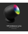Smart Home Lampe mit RGB+WW - Schwarz, Tuya/Smart Life, kompatibel mit Google Home, Alexa und Smartphones