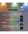 Smart Home Lampe mit RGB+WW - Schwarz, Tuya/Smart Life, kompatibel mit Google Home, Alexa und Smartphones