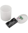 LED Grablicht - Weiß, 12 cm hoch, IP44 für den Außenbereich, batteriebetrieben