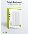 5er-Pack weiße LED-Kerzen inkl. Fernbedienung - Batterie