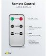 5er-Pack weiße LED-Kerzen inkl. Fernbedienung - Batterie