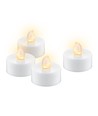 4er-Set LED-Teelichter mit Timer - Batterie, Timerfunktion