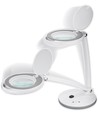 LED Lupenlampe 6W - Weiß, Tischlampe