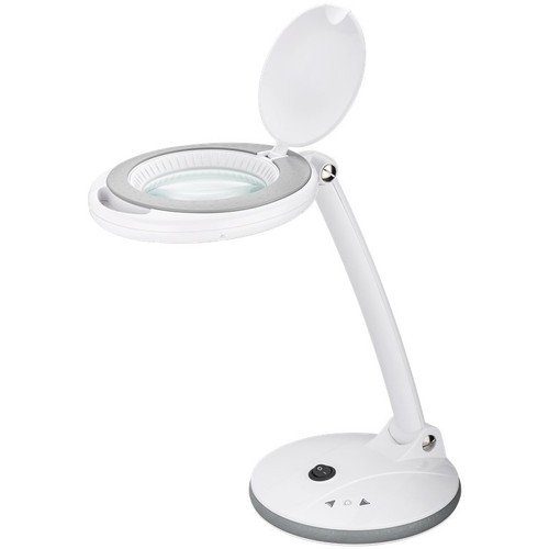 LED Lupenlampe 6W - Weiß, Tischlampe