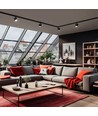 Spectrum Madara Schienenspot - Schwarz, AR111 GU10 3-Phasen-Schiene, IP20, ohne Leuchtmittel