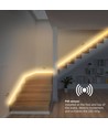 2x5m 12W/m Treppen LED COB Streifen-Set - 24V DC, IP20, mit Sensor