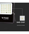 20W Solar LED-Flutlicht - IP65, Schwarz, inkl. Solarpanel, Fernbedienung
