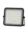 6W Solar-Flutlicht LED - IP65, Schwarz, inkl. Solarpanel, Fernbedienung, eingebauter Akku