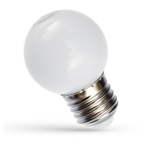 Spectrum 1W LED-Dekorationslampe - Weiß, G45, E27