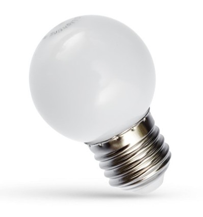 Spectrum 1W LED-Dekorationslampe - Weiß, G45, E27