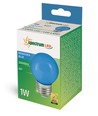 Spectrum 1W LED Dekorationslampe - Blau, G45, E27