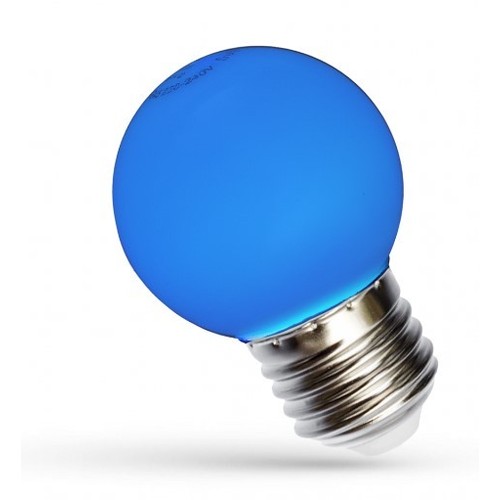 Spectrum 1W LED Dekorationslampe - Blau, G45, E27