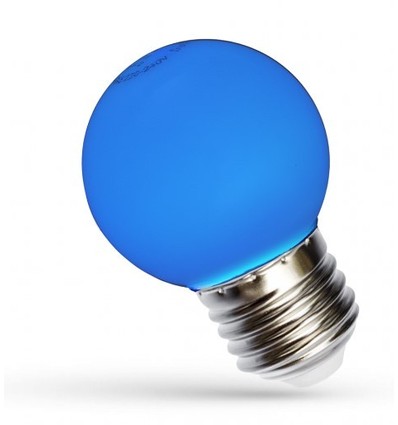 Spectrum 1W LED Dekorationslampe - Blau, G45, E27