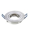 MR16 oder GU10 Downlight-Set - Ohne Leuchtmittel, gebürstetes Aluminium, Lochausschnitt: Ø7,5 cm, Maße: Ø9,1 cm