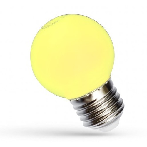 Spectrum 1W LED-Dekorationslampe - Gelb, G45, E27