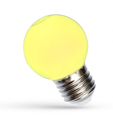 Spectrum 1W LED-Dekorationslampe - Gelb, G45, E27