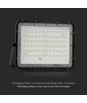 15W Solar-Flutlicht LED - IP65, Schwarz, inkl. Solarpanel, Fernbedienung, eingebauter Akku