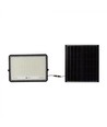 30W Solar LED-Flutlicht - IP65, Schwarz, inkl. Solarpanel, Fernbedienung, integrierter Akku