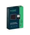 12W Solar LED-Flutlicht - IP65, Schwarz, inkl. Solarpanel, Fernbedienung