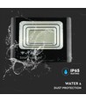 40W Solar LED-Flutlicht - IP65, Schwarz, inkl. Solarpanel, Fernbedienung