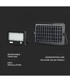 10W LED Solarstrahler - IP65, Schwarz, inkl. Solarpanel, Sensor