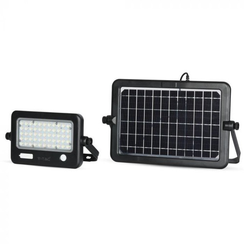 10W LED Solarstrahler - IP65, Schwarz, inkl. Solarpanel, Sensor
