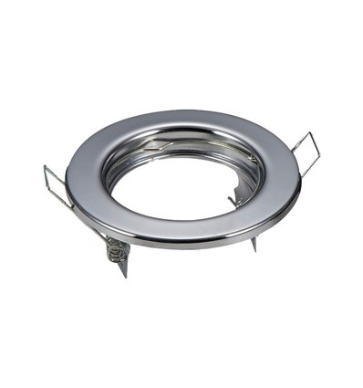 2er-Pack MR16/GU10 Downlight-Set - Ohne Leuchtmittel, Chrom, Loch: Ø6,5 cm, Maße: Ø8 cm
